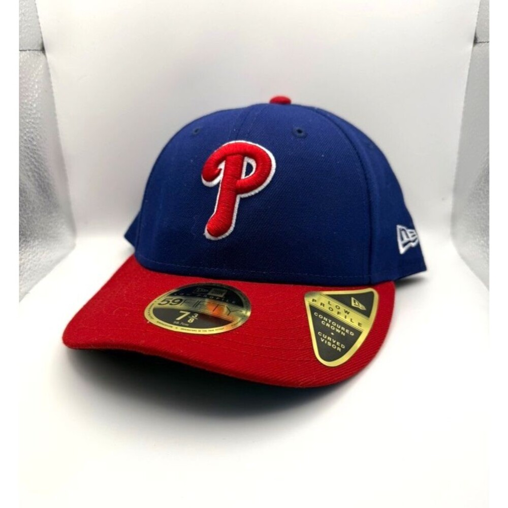 New Era Philadelphia Phillies Low Profile 59Fifty Cap - Blue Fitted - 7 3/8